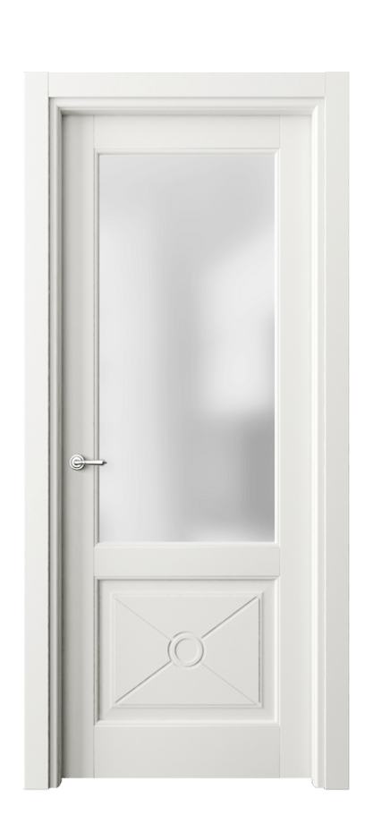 Межкомнатная дверь Тоскана Литера 6362 Матовый серый Сатинированное стекло Цена 702720 AMD | Volhovec