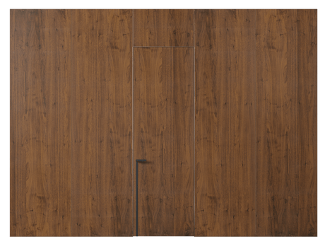 Панели для отделки стен Стеновая панель в древесной отделке Орех медный матовый. Цвет Орех медный матовый. Материал Шпон НатурВуд. Коллекция Древесные отделки. Картинка.