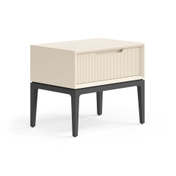 Тумба прикроватная Velvet 1 ящик Матовый светло-бежевый