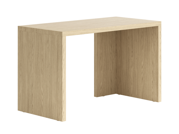 Мебель Стол Модуле письменный с двумя опорами. Цвет Жемчужный дуб. Материал Ламинатин. Коллекция Стол Модуле письменный с двумя опорами. Картинка.