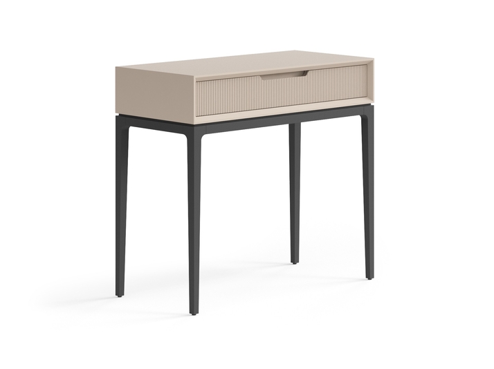 Мебель Консоль Вельвет 1 ящик. Цвет Матовый бисквитный. Материал Гладкая эмаль. Коллекция Консоль Вельвет 1 ящик. Картинка.
