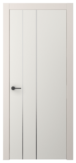 Дверь межкомнатная АКП 4203 ПЭБЛ. Цвет ПЭТ белоснежный. Материал ПЭТ. Коллекция Фридом. Картинка.