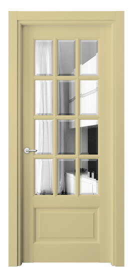 Дверь межкомнатная 6313 Слоновая кость RAL 1014. Цвет RAL Слоновая кость RAL 1014. Материал Гладкая эмаль. Коллекция Тоскана Грильято. Картинка.