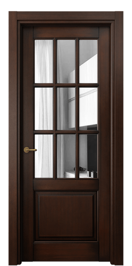 Дверь межкомнатная 6312 БТП ЗЕР. Цвет Бук тёмный с патиной. Материал Массив бука с патиной. Коллекция Тоскана Грильято. Картинка.