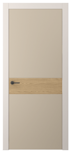 Дверь межкомнатная АКП 4221 ПЭСК. Цвет ПЭТ серо-коричневый . Материал ПЭТ. Коллекция Фридом. Картинка.