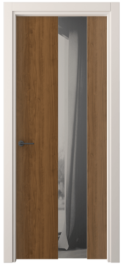 Межкомнатная дверь 4226 ЛОР ДВ ЗЕР СЕР. Цвет Лесной орех. Материал Ламинатин. Коллекция Freedom. Фото. Дверь межкомнатная 4226 ЛОР ДВ ЗЕР СЕР. Цвет Лесной орех. Материал Ламинатин. Коллекция Freedom. Картинка.