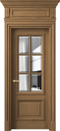 Дверь межкомнатная 7312 ДМС.М ДВ ЗЕР Ф. Цвет Дуб мускатный матовый. Материал Массив дуба матовый. Коллекция Антик. Картинка.