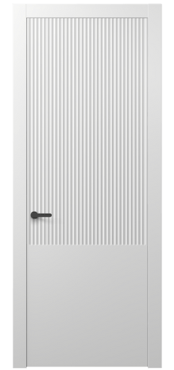 Дверь межкомнатная 8646 МБЛ . Цвет Матовый белоснежный. Материал Гладкая эмаль. Коллекция Альба. Картинка.