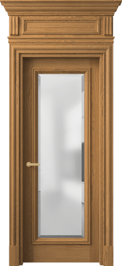Дверь межкомнатная 7300 ДСЛ.М САТ-Ф. Цвет Дуб солнечный матовый. Материал Массив дуба матовый. Коллекция Антик. Картинка.