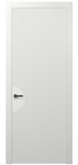 Дверь межкомнатная 8624 МССР. Цвет Матовый светло-серый. Материал Гладкая эмаль. Коллекция Дюна. Картинка.
