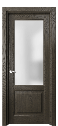 Дверь межкомнатная 0740 ДСЕ.Б САТ. Цвет Дуб серый брашированный. Материал Массив дуба брашированный. Коллекция Лигнум. Картинка.