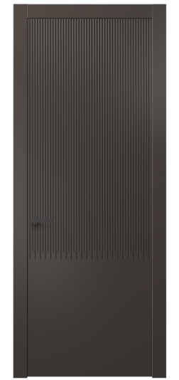Дверь межкомнатная АКП 8627 МАН. Цвет Матовый антрацит. Материал Гладкая эмаль. Коллекция Дюна. Картинка.