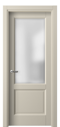 Дверь межкомнатная 1422 ПЭСБ САТ. Цвет ПЭТ светло-бежевый. Материал ПЭТ. Коллекция Галант. Картинка.