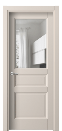 Дверь межкомнатная 1432 ПЭПБ ПРОЗ. Цвет ПЭТ пудровый бежевый. Материал ПЭТ. Коллекция Галант. Картинка.