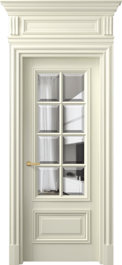 Дверь межкомнатная 7316 ММБ ПРОЗ Ф. Цвет Матовый молочно-белый. Материал Гладкая эмаль. Коллекция Антик. Картинка.