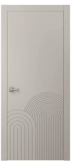 Дверь межкомнатная 8059 МСБЖ. Цвет Матовый светло-бежевый. Материал Гладкая эмаль. Коллекция Линия. Картинка.