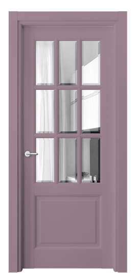 Дверь межкомнатная 6312 Пастельно-фиолетовый RAL 4009. Цвет RAL Пастельно-фиолетовый RAL 4009. Материал Гладкая эмаль. Коллекция Тоскана Грильято. Картинка.