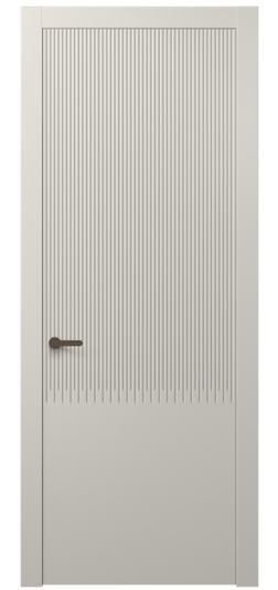 Дверь межкомнатная АКП 8627 МОС. Цвет Матовый облачно-серый. Материал Гладкая эмаль. Коллекция Дюна. Картинка.