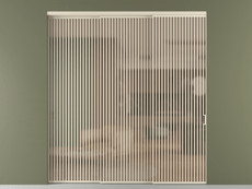 Перегородка Формато внутри проёма 3 створки с синхронным механизмом