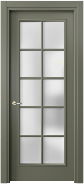 Межкомнатная дверь 8102 МОТ САТ. Цвет Матовый оливковый тёмный. Материал Гладкая эмаль. Коллекция Paris. Фото. Дверь межкомнатная 8102 МОТ САТ. Цвет Матовый оливковый тёмный. Материал Гладкая эмаль. Коллекция Paris. Картинка.